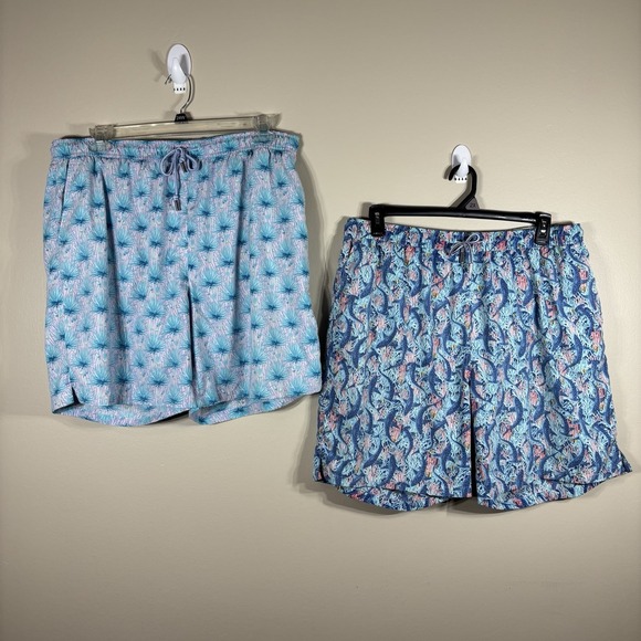 Peter Millar Other - Peter Millar Swim Trunks Lot Of 2 XL Tropical Beach